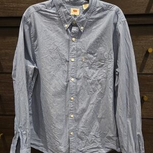 Levi's Blue Casual Button Down Shirt Relaxed Fit